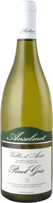 29,95 € Envío gratis | Vino Blanco Anselmet D.O.C. Valle d'Aosta Italia Pinot Gris 75 cl