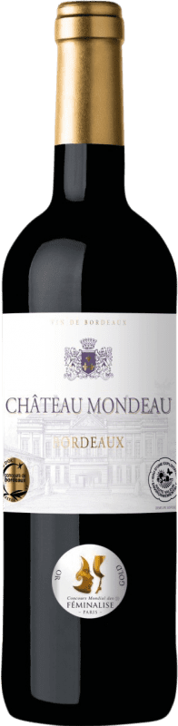 9,95 € Бесплатная доставка | Белое вино Maison Le Star Château Mondeau A.O.C. Bordeaux Бордо Франция Merlot, Cabernet Sauvignon, Cabernet Franc, Malbec бутылка 75 cl Без алкоголя