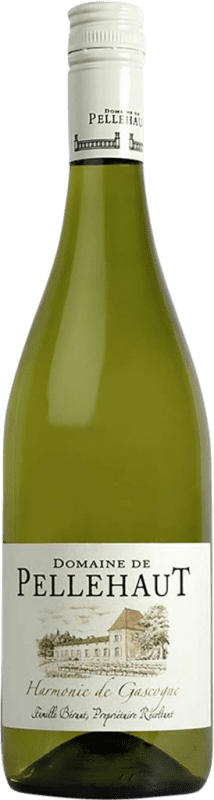 6,95 € Бесплатная доставка | Белое вино Maison Sichel Domaine de Pellehaut Harmonie de Gascogne Blanc I.G.P. Vin de Pays Côtes de Gascogne Франция Nebbiolo, Chardonnay, Ugni Blanco, Gros Manseng, Colombard бутылка 75 cl