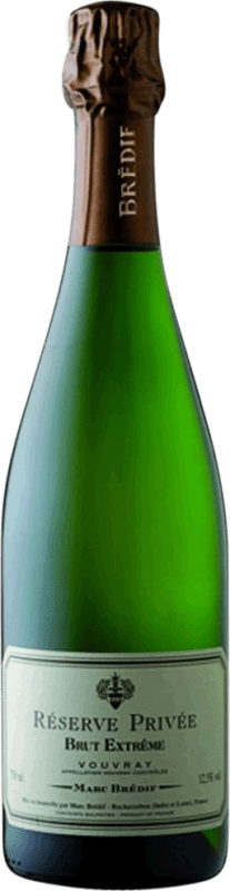 35,95 € Envoi gratuit | Vin Mousseux Blanc Marc Brédif Extrême Privée Brut Réserve A.O.C. Vouvray Loire France Chenin Bouteille 75 cl