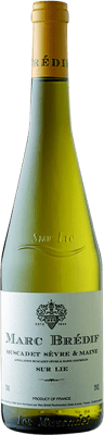 24,95 € 免费送货 | 白酒 Marc Brédif Sur Lie A.O.C. Muscadet-Sèvre et Maine 卢瓦尔河 法国 Muscadet 瓶子 75 cl