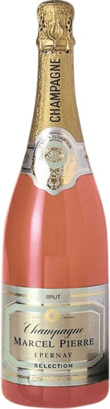 53,95 € Envio grátis | Espumante rosé Marcel Pierre Rosé Brut A.O.C. Champagne Champagne França Pinot Preto, Nebbiolo, Chardonnay Garrafa 75 cl