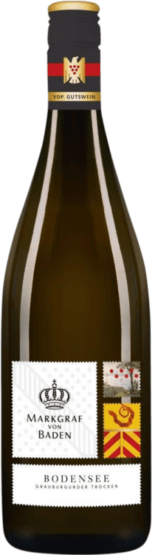 16,95 € Envío gratis | Vino Blanco Markgraf von Baden Trocken — Seco VDP Gutswein — Vino de Finca Baden Alemania Pinot Gris Botella 75 cl