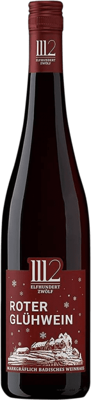 8,95 € Free Shipping | Red wine Markgräflich Badisches Elfhundertzwölf 1112 Roter Glühwein I.G. Baden Baden Germany Bottle 75 cl