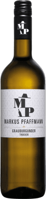 10,95 € 免费送货 | 白葡萄酒 Markus Pfaffmann MP Trocken — 干型 Q.b.A. Pfälz 普法尔茨 德国 Pinot Gris — 灰皮诺 75 cl