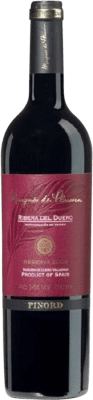 24,95 € Free Shipping | Red wine Marqués de Pluma Reserve D.O. Ribera del Duero Castilla y León Spain Tempranillo Bottle 75 cl