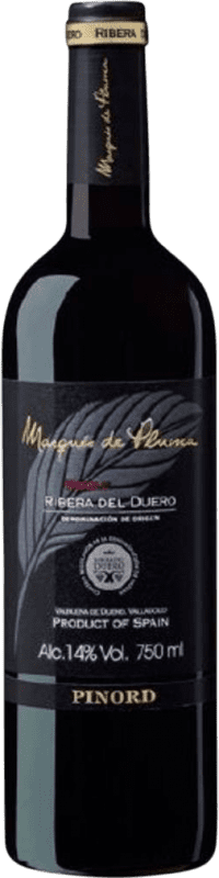 13,95 € Бесплатная доставка | Красное вино Marqués de Pluma Дуб D.O. Ribera del Duero Кастилия-Леон Испания Tempranillo — Темпранильо 75 cl