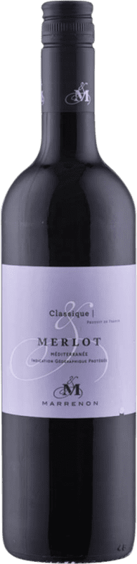 17,95 € Free Shipping | Red wine Marrenon Méditerranée Classique Provence France Merlot Bottle 75 cl