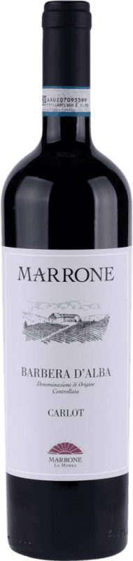 17,95 € Free Shipping | Red wine Marrone Carlot D.O.C. Barbera d'Alba Piemonte Italy Barbera Bottle 75 cl