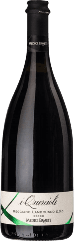 6,95 € Free Shipping | Red wine Medici Ermete I Quercioli D.O.C. Reggiano Italy Lambrusco Bottle 75 cl