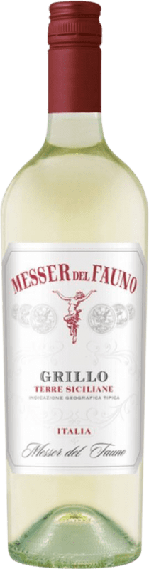 6,95 € 免费送货 | 白酒 Messer del Fauno D.O.C. Sicilia 西西里岛 意大利 Grillo 瓶子 75 cl