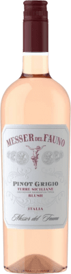 5,95 € Kostenloser Versand | Weißwein Messer del Fauno Blush I.G.T. Terre Siciliane Sizilien Italien Pinot Gris — Grauburgunder Flasche 75 cl