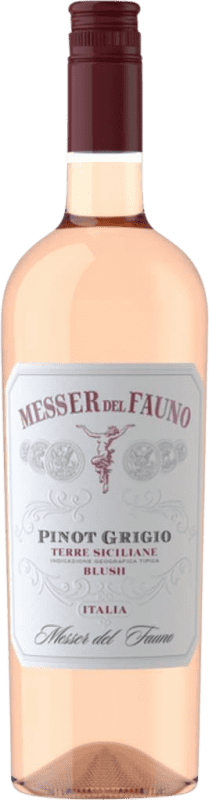5,95 € Бесплатная доставка | Белое вино Messer del Fauno Blush I.G.T. Terre Siciliane Сицилия Италия Pinot Gris — Пино Гри Бутылка 75 cl