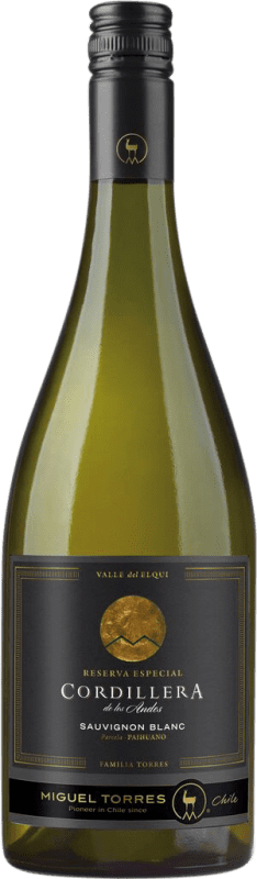 19,95 € Envío gratis | Vino blanco Miguel Torres Cordillera D.O. Valle de Elqui Chile Sauvignon Blanca Botella 75 cl