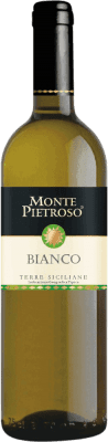 5,95 € Бесплатная доставка | Белое вино Monte Pietroso Bianco I.G.T. Terre Siciliane Сицилия Италия Chardonnay, Catarratto, Grillo бутылка 75 cl