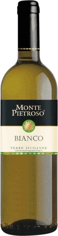 7,95 € Envoi gratuit | Vin Blanc Monte Pietroso I.G.T. Terre Siciliane Sicile Italie Chardonnay, Catarratto, Grillo Bouteille 75 cl