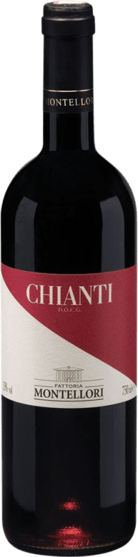 13,95 € Free Shipping | Red wine Montellori D.O.C.G. Chianti Italy Sangiovese Bottle 75 cl