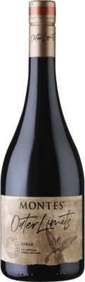 39,95 € 免费送货 | 红酒 Montes Outer Limits I.G. Valle del Aconcagua 阿空加瓜谷 智利 Syrah 瓶子 75 cl