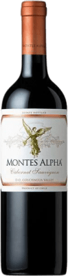 10,95 € 送料無料 | 赤ワイン Montes Alpha I.G. Valle Central セントラルバレー チリ Merlot, Cabernet Sauvignon ハーフボトル 37 cl