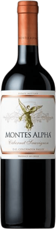 10,95 € 免费送货 | 红酒 Montes Alpha I.G. Valle Central 中央谷地 智利 Merlot, Cabernet Sauvignon 半瓶 37 cl