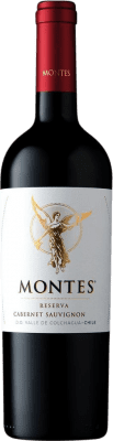 15,95 € 送料無料 | 赤ワイン Montes レセルバ I.G. Valle Central セントラルバレー チリ Cabernet Sauvignon — カベルネ・ソーヴィニヨン 75 cl