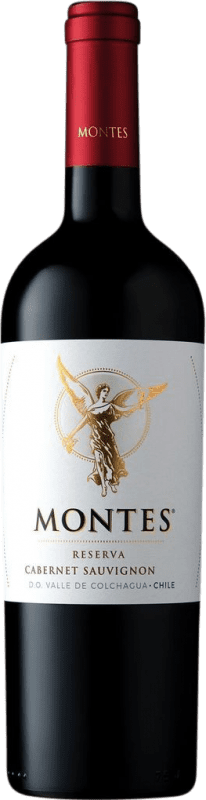 12,95 € Бесплатная доставка | Красное вино Montes Резерва I.G. Valle Central Центральная долина Чили Merlot — Мерло, Cabernet Sauvignon — Каберне Совиньон Бутылка 75 cl