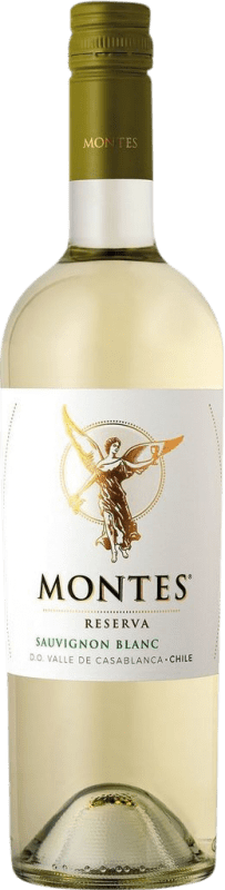 13,95 € Envio grátis | Vinho branco Montes Reserva I.G. Valle Central Vale Central Chile Sauvignon Branca Garrafa 75 cl