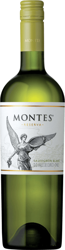 14,95 € Envio grátis | Vinho Branco Montes Reserva I.G. Valle Central Vale Central Chile Sauvignon 75 cl