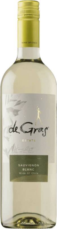 6,95 € Kostenloser Versand | Weißwein MontGras San José De Gras I.G. Valle Central Zentrales Tal Chile Sauvignon 75 cl