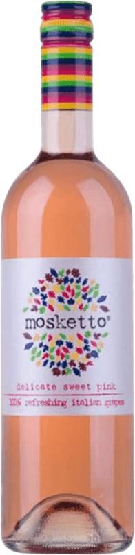 6,95 € Spedizione Gratuita | Vino Rosato Mosketto Italia Moscato, Brachetto 75 cl