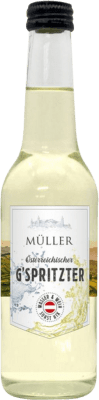 3,95 € 免费送货 | 白葡萄酒 Müller Weinschorle G Spritz — 斯普利茨 D.A.C. Kremstal 下奥地利 奥地利 Grüner Veltliner 三分之一升瓶 33 cl