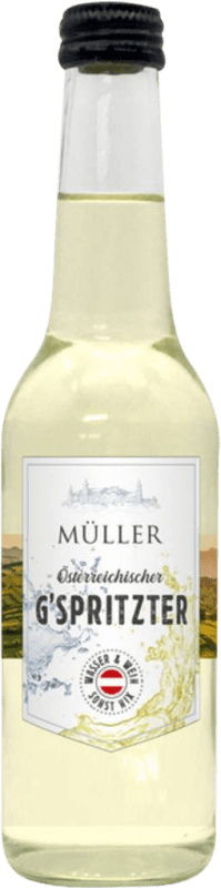 3,95 € 免费送货 | 白酒 Müller Weinschorle Gspritzter D.A.C. Kremstal 下奥地利 奥地利 Grüner Veltliner 三分之一升瓶 33 cl