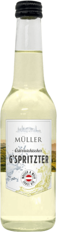 3,95 € Free Shipping | White Wine Müller Weinschorle Gspritzter D.A.C. Kremstal Niederösterreich Austria Grüner Veltliner Third-Liter Bottle 33 cl