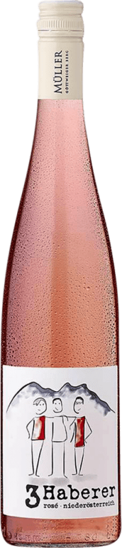 7,95 € 免费送货 | 玫瑰酒 Müller 3 Haberer Rosé I.G. Niederösterreich 下奥地利 奥地利 Zweigelt 瓶子 75 cl