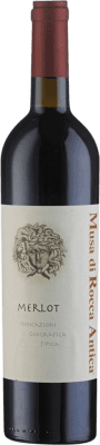 15,95 € Kostenloser Versand | Rotwein Musa di Rocca Antica I.G.T. Terre di Chieti Abruzzen Italien Merlot Flasche 75 cl