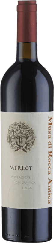 15,95 € Free Shipping | Red wine Musa di Rocca Antica I.G.T. Terre di Chieti Abruzzo Italy Merlot Bottle 75 cl