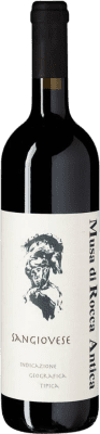 8,95 € Kostenloser Versand | Rotwein Musa di Rocca Antica I.G.T. Terre di Chieti Abruzzen Italien Sangiovese Flasche 75 cl