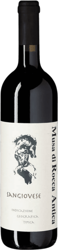 8,95 € Envio grátis | Vinho Tinto Musa di Rocca Antica I.G.T. Terre di Chieti Abruzzo Itália Sangiovese 75 cl
