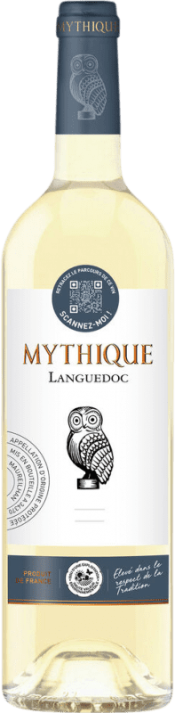 9,95 € Бесплатная доставка | Белое вино Mythique Blanc A.O.C. Languedoc Лангедок Франция Grenache White, Roussanne, Macabeo, Marsanne бутылка 75 cl