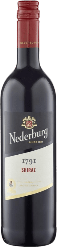 7,95 € Envío gratis | Vino tinto Nederburg 1791 Shiraz W.O. Western Cape Western Cape South Coast Sudáfrica Syrah Botella 75 cl