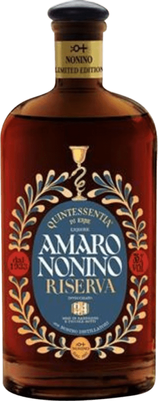 59,95 € Бесплатная доставка | Аперитив Nonino Amaro Quintessentia di Erbe Бочка, Резерва Италия Бутылка 70 cl