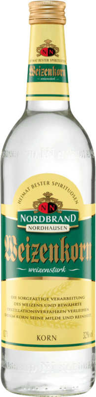 6,95 € Envio grátis | Licores Nordbrand Nordhausen Weizenkorn Alemanha Garrafa 70 cl