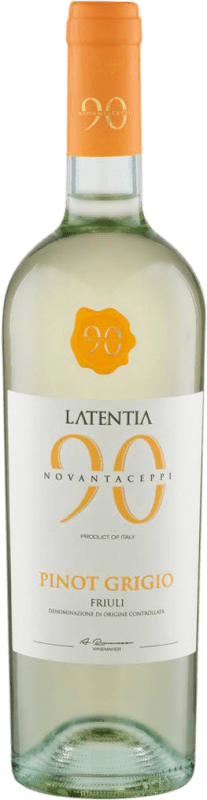 6,95 € Envio grátis | Vinho branco Novantaceppi D.O.C. Friuli Friuli-Venezia Giulia Itália Pinot Cinza Garrafa 75 cl