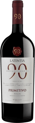 16,95 € Kostenloser Versand | Rotwein Novantaceppi I.G.T. Puglia Apulien Italien Primitivo Magnum-Flasche 1,5 L