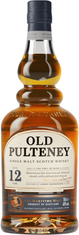5,95 € Spedizione Gratuita | Whisky Single Malt Old Pulteney Regno Unito 12 Anni Bottiglietta Mignon 5 cl