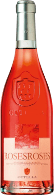 16,95 € Kostenloser Versand | Rosé-Wein Ottella Rosesroses Rosato I.G.T. Alto Mincio Venecia Italien Corvina, Rondinella, Molinara Flasche 75 cl