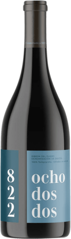 15,95 € Бесплатная доставка | Красное вино Pagos de Anguix 822 Ocho Dos Dos Tinta del País D.O. Ribera del Duero Кастилия-Леон Испания Tempranillo бутылка 75 cl