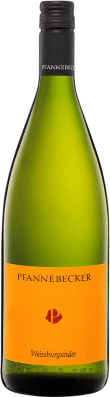 10,95 € Бесплатная доставка | Белое вино Pfannebecker сухой Q.b.A. Rheinhessen Rheinhessen Германия Pinot White бутылка 1 L