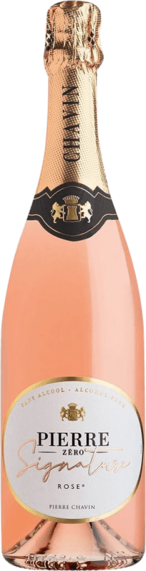 16,95 € Envio grátis | Espumante rosé Pierre Chavin Zéro Signature Rosé França Garrafa 75 cl Sem Álcool