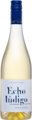 9,95 € Бесплатная доставка | Белое вино Plaimont Echo Indigo Blanc I.G.P. Vin de Pays Côtes de Gascogne Франция Sauvignon White, Colombard бутылка 75 cl